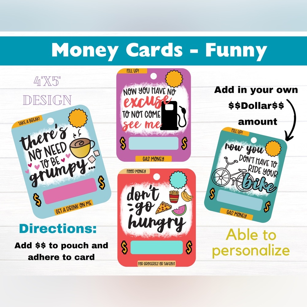 3 for $12 ALL OCCASIONS Money Cards (Self-Adhesive) ALL OCCASIONS - Picture 5 of 16